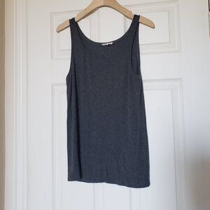 Eileen Fisher Women's Charcoal Gray Scoop Neck Tank Top - Size Large - EUC